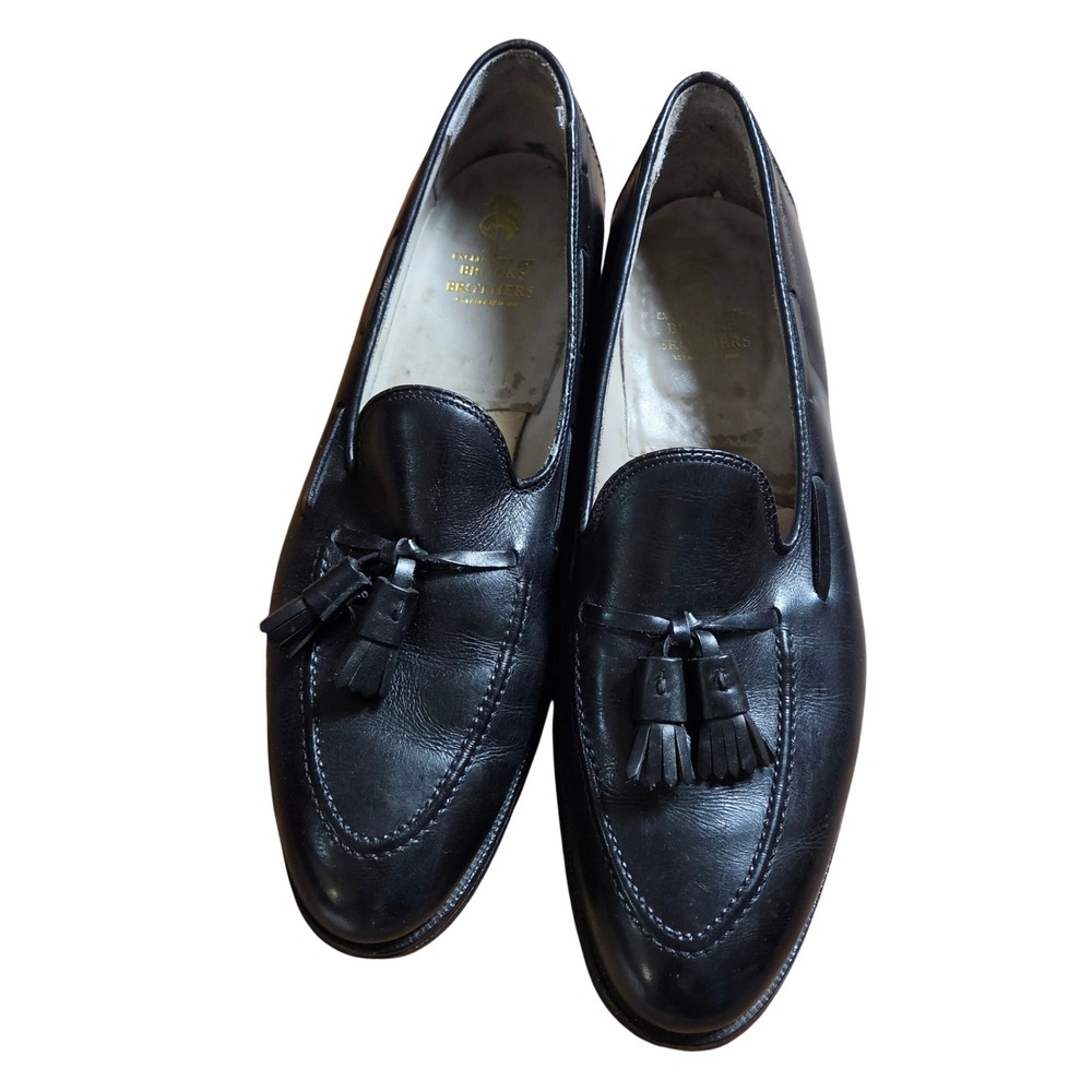 Brooks Brothers Mens Leather Tassel Loafers Dress Shoes 11.5 A USA Old Money